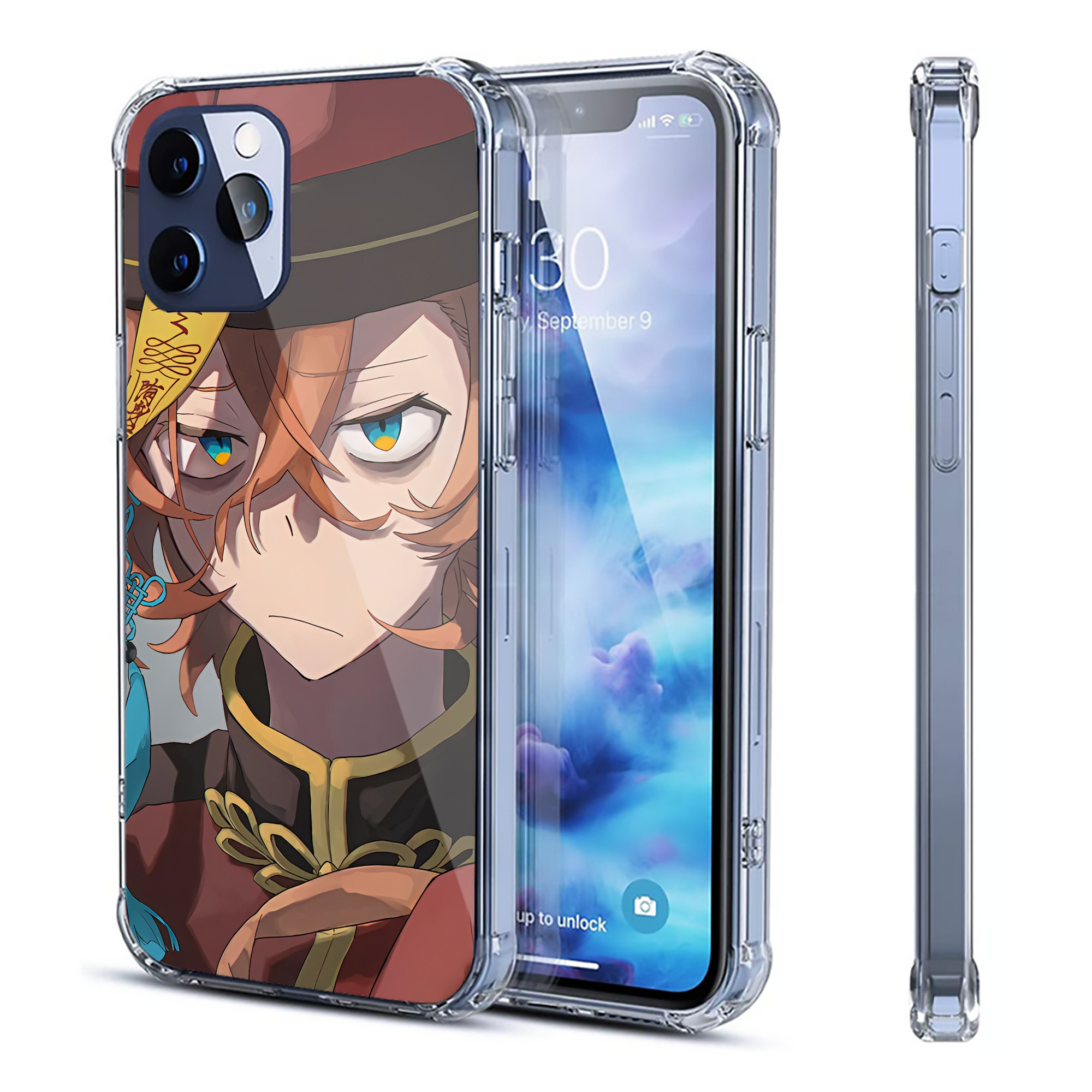 （画像用） 文豪ストレイドッグス Bungo Stray Dogs 【iPhone 12シリーズ対応】透明スマホケース（クリアソフトケース）